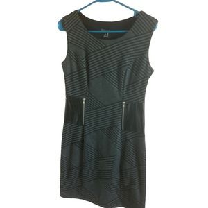Black Striped Dress Size 6 New with Tags